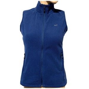 Vineyard Vines Women’s Westerly Vest Size S Small  Blue Zip Pockets Style 200059